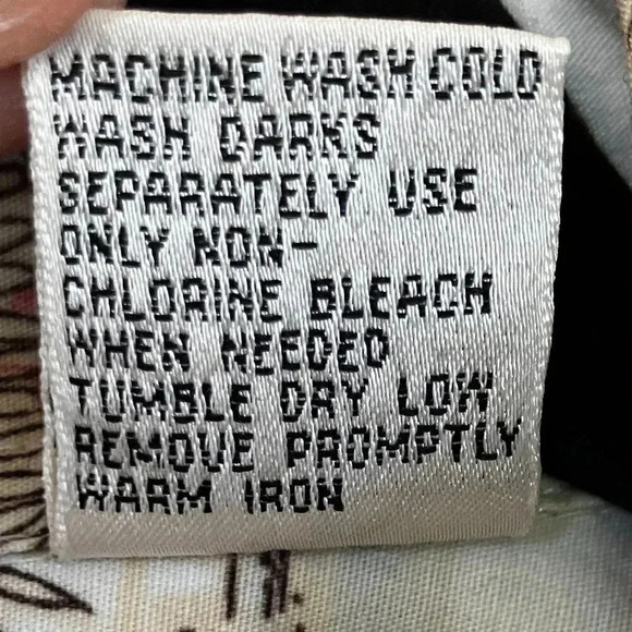 Moda Campia Moda Mens Vintage 90s Hawaiian Tiki Hut Shirt Size XL Beige SP EXC - Picture 8 of 11